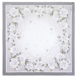 موناليزا-سكارف لون رمادي وعاجي للبنات | Childrensalon Outlet