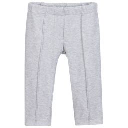 Monnalisa-Брючный комплект цвета слоновой кости и серого цвета | Childrensalon Outlet