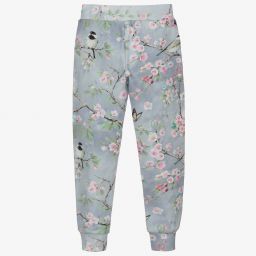 Monnalisa-جوغرز قطن جيرسي لون رمادي وزهري للبنات | Childrensalon Outlet