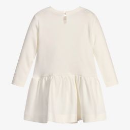 Monnalisa-Ivory Bag Dress  | Childrensalon Outlet