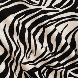 Monnalisa-Ivory & Black Zebra Print Top | Childrensalon Outlet