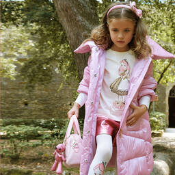 Monnalisa-Ivory Cotton Disney Top | Childrensalon Outlet