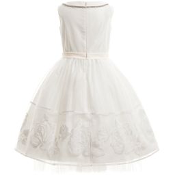 Monnalisa Chic-Ivory Couture Dress | Childrensalon Outlet