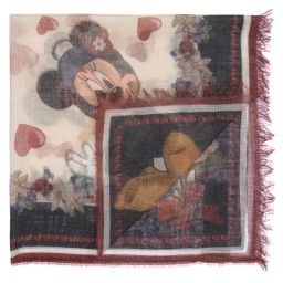 Monnalisa-Ivory Disney Scarf (69cm) | Childrensalon Outlet