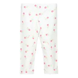 موناليزا Bebé-ليغنغزأطفال بناتي قطن لون عاجي و زهري | Childrensalon Outlet