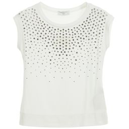 Monnalisa Шик-Ivory Skirt and Top Set | Childrensalon Outlet