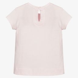 Monnalisa-تيشيرت أطفال بناتي قطن لون زهري | Childrensalon Outlet