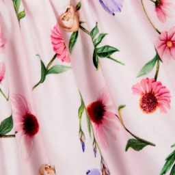 Monnalisa-Pink Cotton Jersey Dress | Childrensalon Outlet