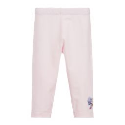 Monnalisa-ليغنغز اطفال بناتي قطن جيرسي لون زهري | Childrensalon Outlet