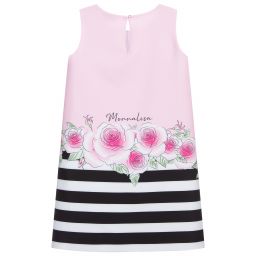 Monnalisa-Pink Daisy Duck Dress | Childrensalon Outlet