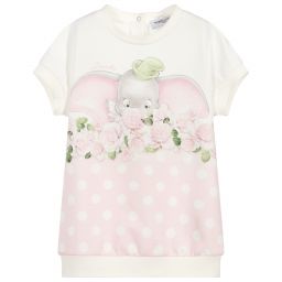Monnalisa-Pink Disney Dumbo Dress | Childrensalon Outlet