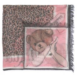 Monnalisa-Pink Disney Scarf (72cm) | Childrensalon Outlet