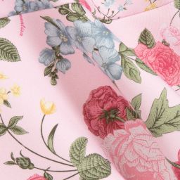 Monnalisa-Pink Floral Jersey Skirt | Childrensalon Outlet