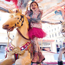 موناليزا-بوت لون زهري برّاق للبنات | Childrensalon Outlet