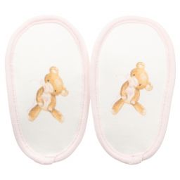 Monnalisa-Pink & Ivory Baby Booties | Childrensalon Outlet