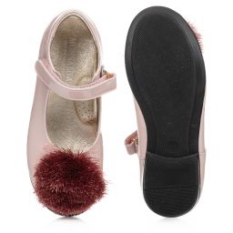 Monnalisa-Розовые туфли из лакированной кожи | Childrensalon Outlet