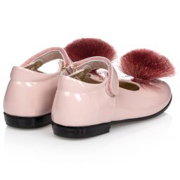 Monnalisa-Розовые туфли из лакированной кожи | Childrensalon Outlet