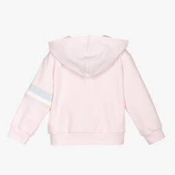 Monnalisa-Pink Teddy Zip-Up Top | Childrensalon Outlet