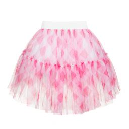 Monnalisa-Pink Tulle Skirt | Childrensalon Outlet