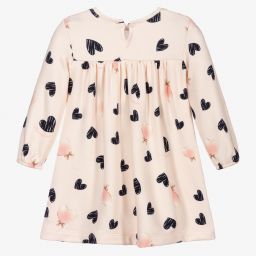 موناليزا-فستان فيسكوز جيرسي لون زهري وكحلي | Childrensalon Outlet