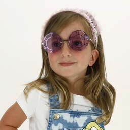 Monnalisa-Фиолетовые солнцезащитные очки с футляром (UV400) | Childrensalon Outlet