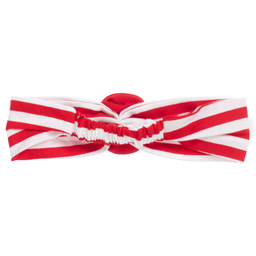 موناليزا-طوق للرأس قطن جيرسي مقلم لون أحمر وأبيض | Childrensalon Outlet