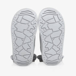 Monnalisa-Серебристые блестящие стеганые сапоги для девочек | Childrensalon Outlet