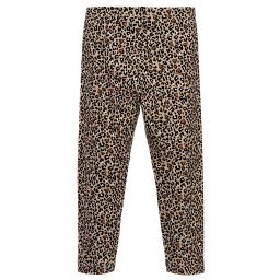 Monnalisa-Teen Beige Leopard Leggings | Childrensalon Outlet