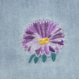 موناليزا-تنورة ميني قطن دنيم لون أزرق | Childrensalon Outlet