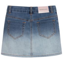 موناليزا-تنورة ميني قطن دنيم لون أزرق | Childrensalon Outlet