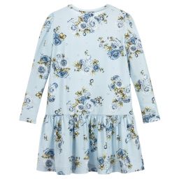 Monnalisa-Teen Blue Floral Dress | Childrensalon Outlet
