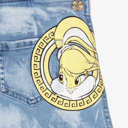 Monnalisa-Джинсовое платье с Багзом Банни для подростков | Childrensalon Outlet