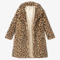 Monnalisa-معطف تينز بناتي فليس لون بيج | Childrensalon Outlet