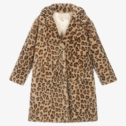 Monnalisa-معطف تينز بناتي فليس لون بيج | Childrensalon Outlet