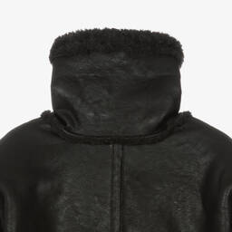 Monnalisa-Черная куртка-авиатор для девочек | Childrensalon Outlet