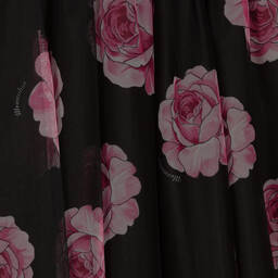 Monnalisa Chic-فستان تينز بناتي تول لون أسود وزهري | Childrensalon Outlet