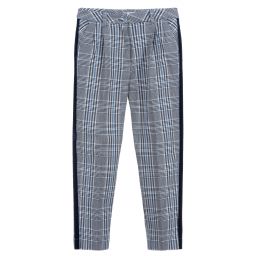 Monnalisa-Teen Girls Blue Check Trousers | Childrensalon Outlet
