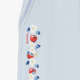 Monnalisa-Голубые джоггеры с вишнями | Childrensalon Outlet