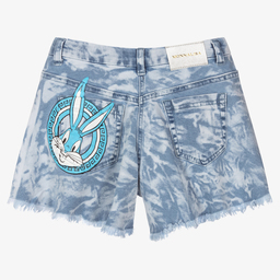 Monnalisa-Голубые джинсовые шорты для девочек-подростков | Childrensalon Outlet