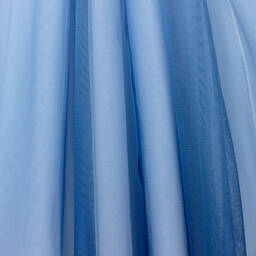 Monnalisa-فستان تينز بناتي تول لون أزرق | Childrensalon Outlet