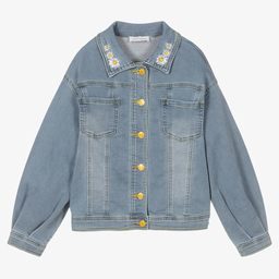 Monnalisa-Teen Girls Blue Tweety Jacket | Childrensalon Outlet