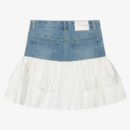 Monnalisa-Teen Girls Blue Tweety Skirt | Childrensalon Outlet