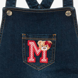 Monnalisa-Teen Girls Denim & Tulle Dress | Childrensalon Outlet