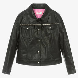 Monnalisa-Куртка из искусственной кожи для девочек-подростков | Childrensalon Outlet