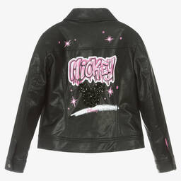 Monnalisa-Куртка из искусственной кожи для девочек-подростков | Childrensalon Outlet