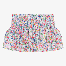 Monnalisa-Teen Girls Floral Cotton Skirt | Childrensalon Outlet