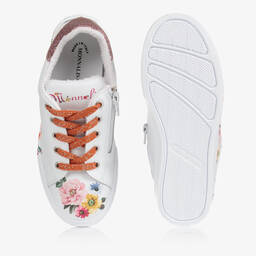 Monnalisa-Teen Girls Floral Trainers | Childrensalon Outlet