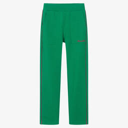 Monnalisa-Зеленые хлопковые джоггеры | Childrensalon Outlet