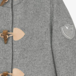 Monnalisa-Серый дафлкот для девочек-подростков | Childrensalon Outlet