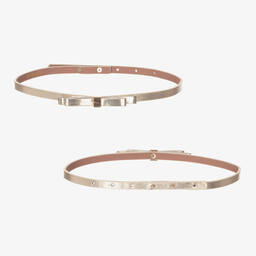 Monnalisa-Teen Girls Ivory Floral Satin Dress | Childrensalon Outlet